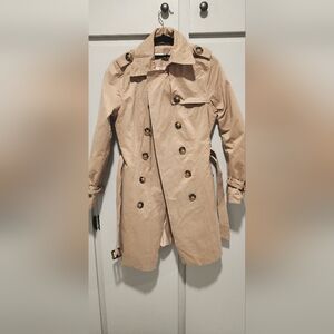 Elegant Beige Trench Coat for Men